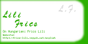 lili frics business card